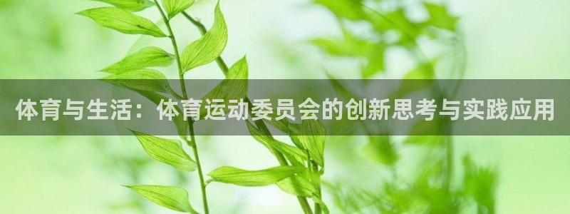 vsport体育官方正版app开户：体育与生活：体育运动委员