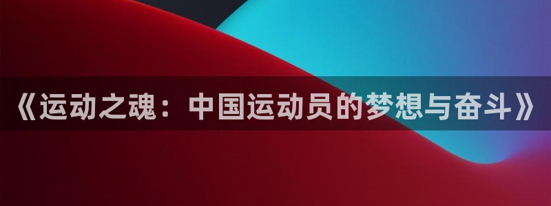 vsport体育官网下载招商电话是多少：《运动之魂：中国运动